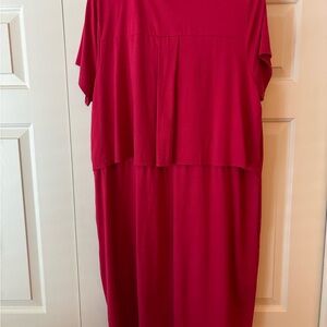 J. Jill Vibrant Red Midi Dress